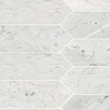 Carrara White 3x12 Picket Honed