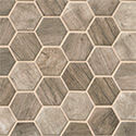 Driftwood Hexagon 6mm