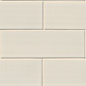 Antique White Glazed Handcrafted 4x12